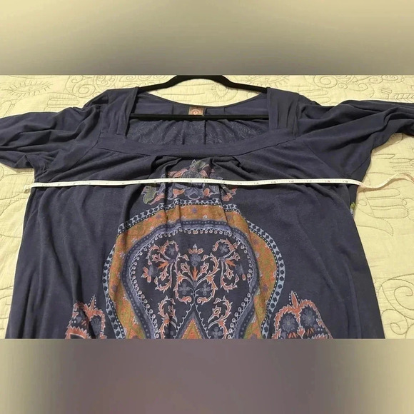 Language Los Angeles Boho Tunic with Banded Bottom Size M - Picture 3 of 6